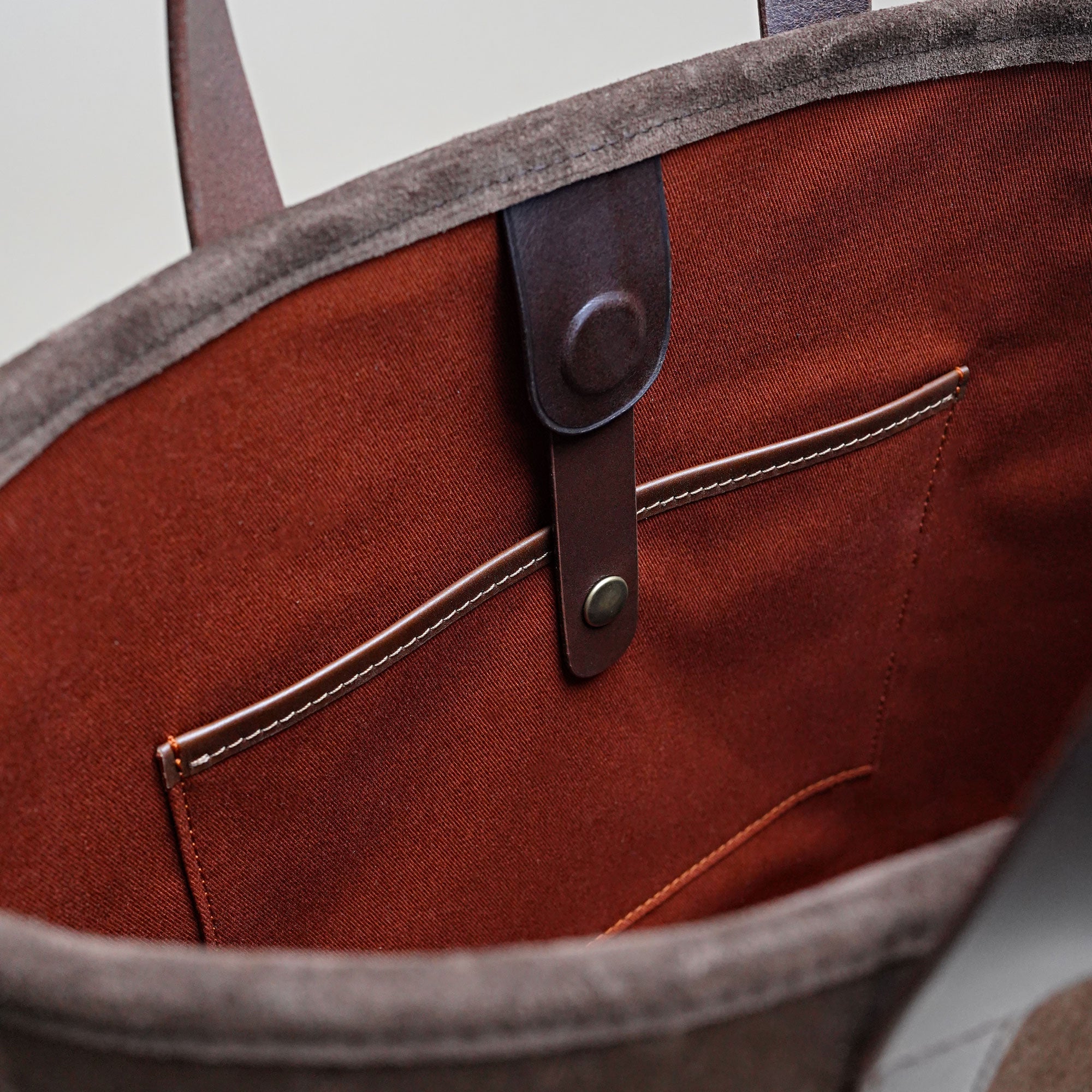 Tote Bag Veloursleder